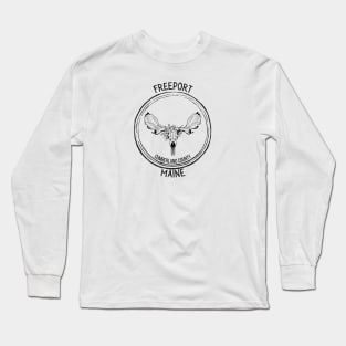 Freeport Maine Moose Long Sleeve T-Shirt